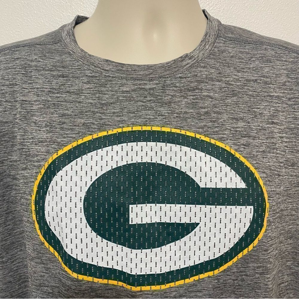 NFL Green Bay Packers Gray Athletic Shirt - Picture 5 of 9